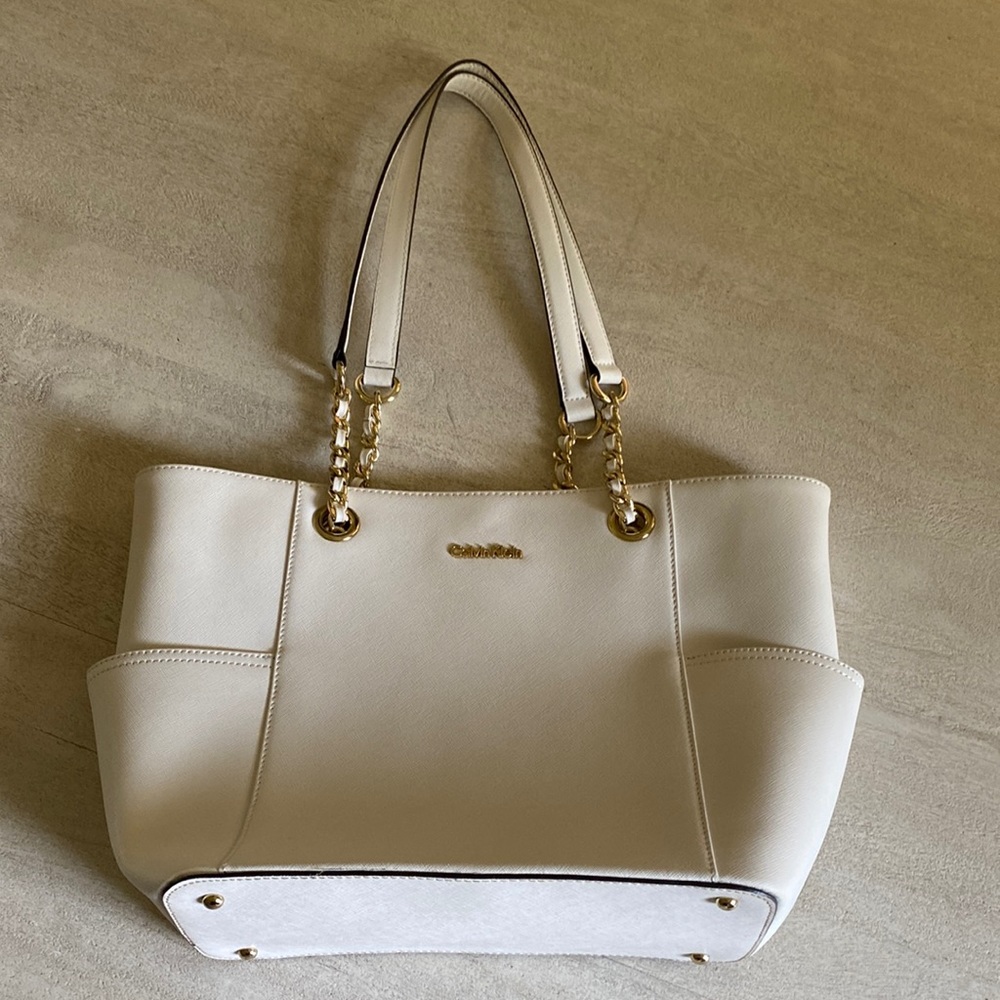 Calvin Klein white purse